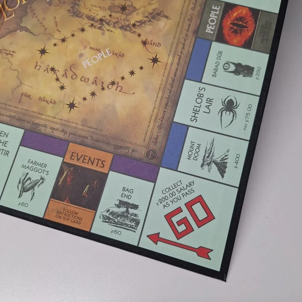 Monopoly Lord Of The Rings‎ Trilogy Game Board Replacement Piece 2003 Vintage